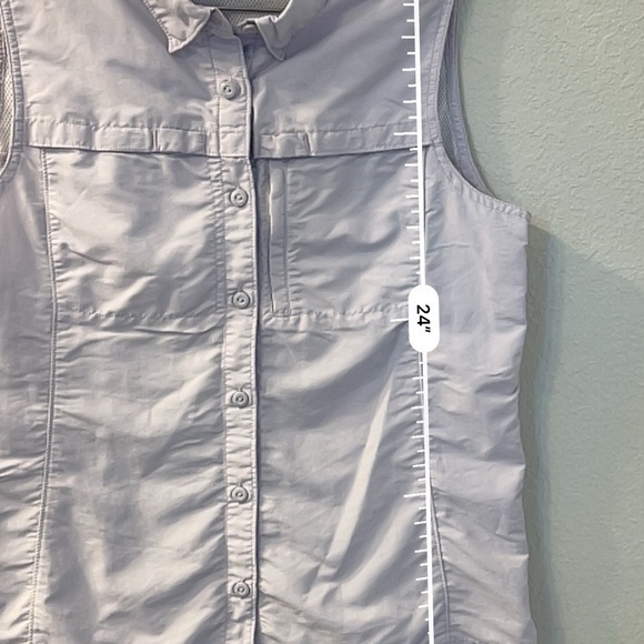 LL Bean Vest Womens M purple‎ Mesh Lined Pockets Fishing Outdoor Hike - Picture 5 of 7